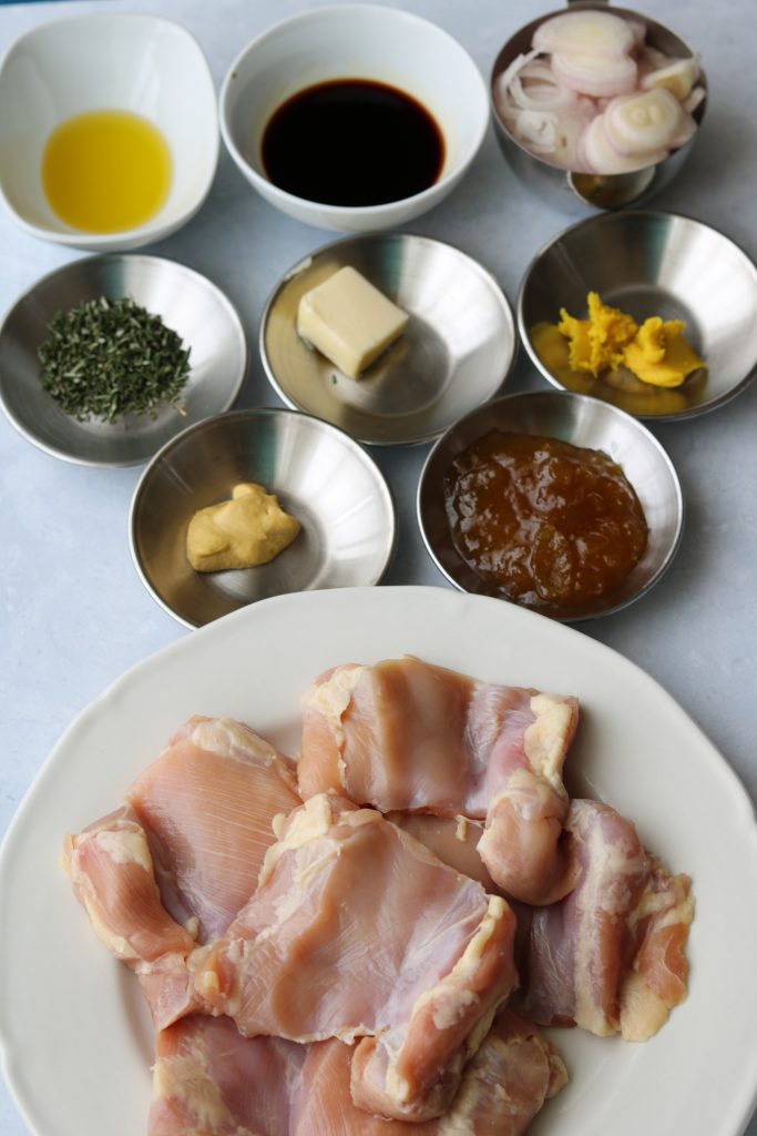 ingredients for chicken in shallot fig butter sauce recipe 