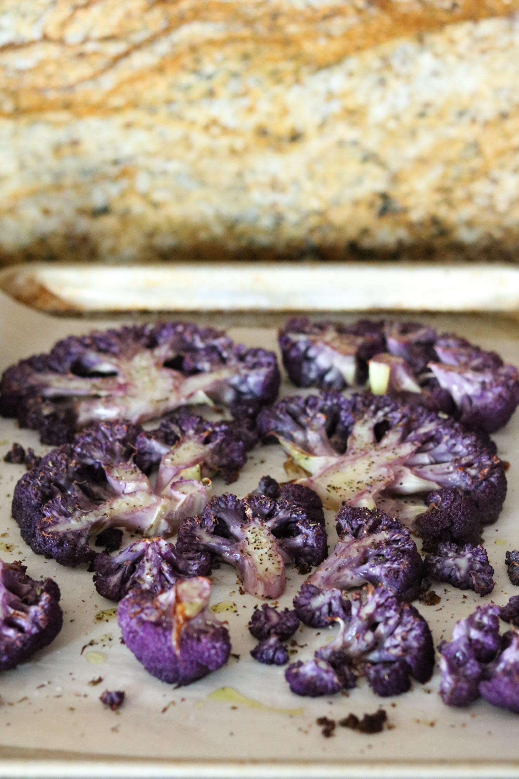 Roasted Purple Cauliflower – Claudia's Table