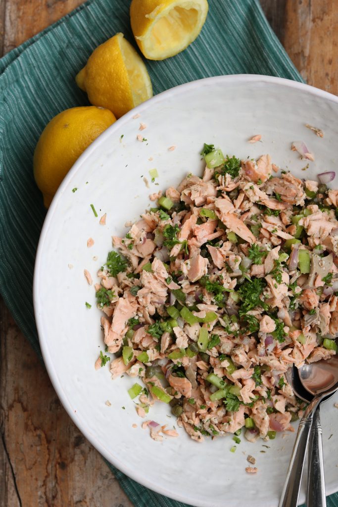 Easy Poached Chilled Salmon Salad