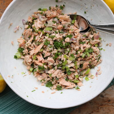 Easy Chilled Poached Salmon Salad