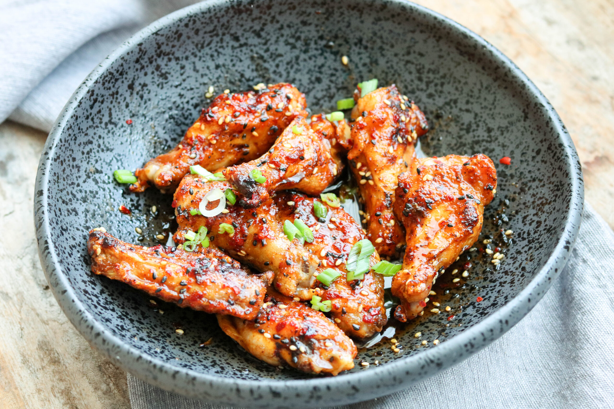 Grilled Asian Style Chicken Wings