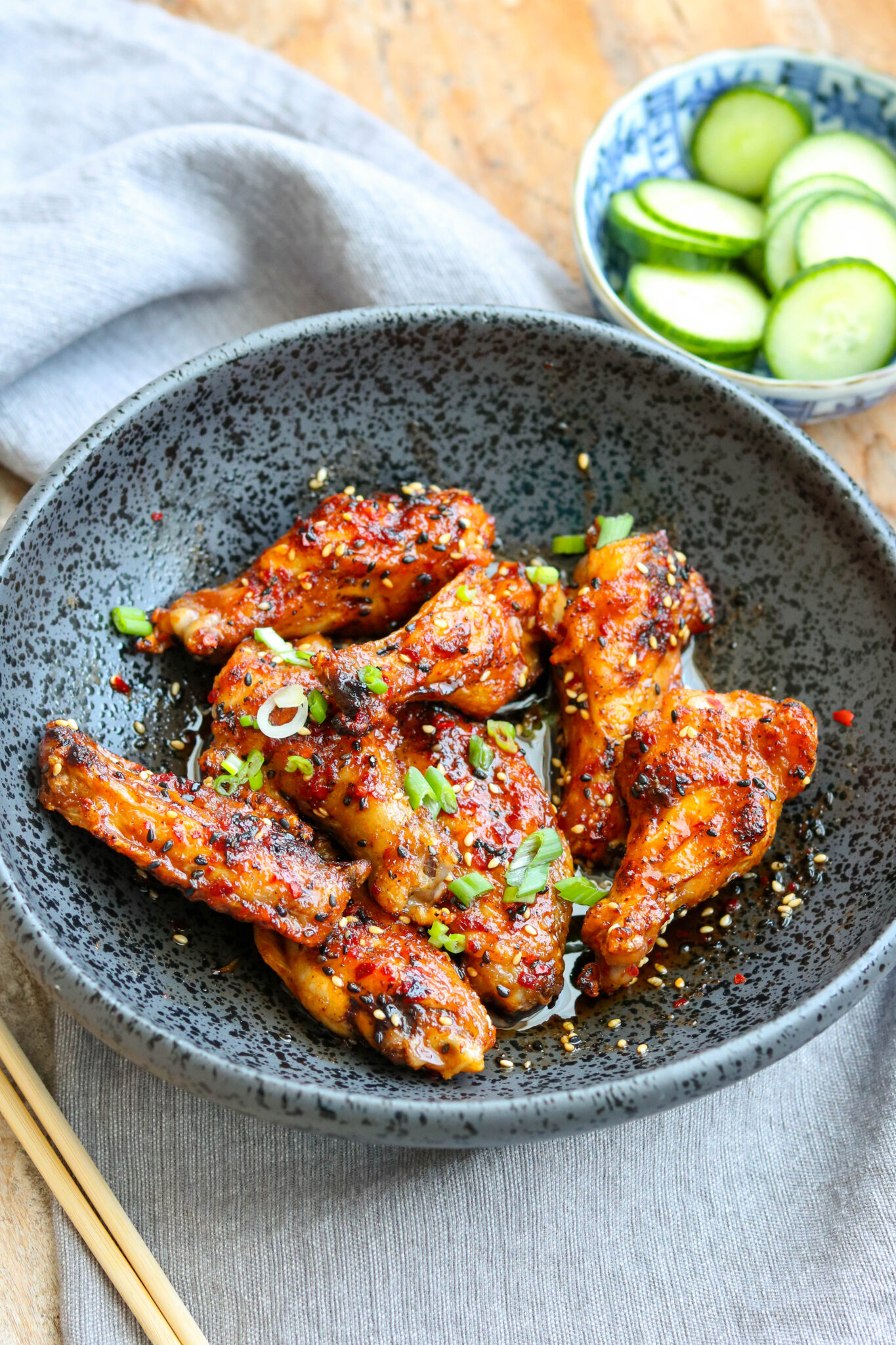 Grilled Asian Style Chicken Wings – Claudia's Table