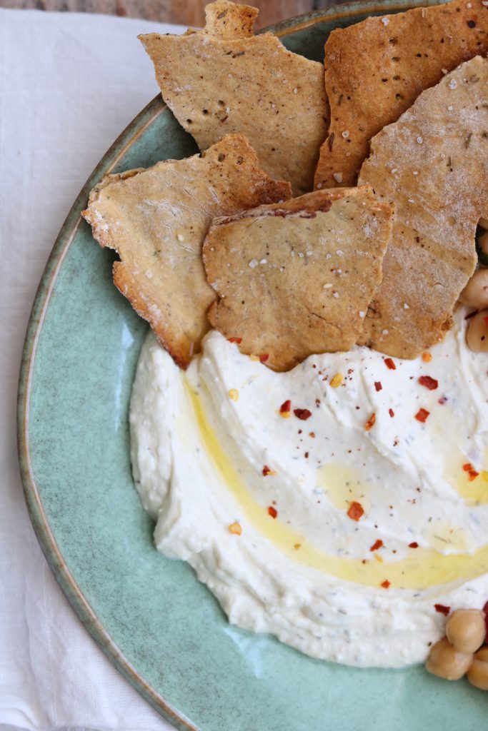 close up of Whipped feta