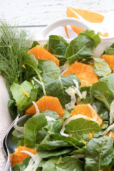 Orange Fennel Salad with Orange Honey Dressing