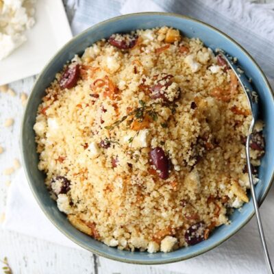 Lemon Thyme Couscous with Olives