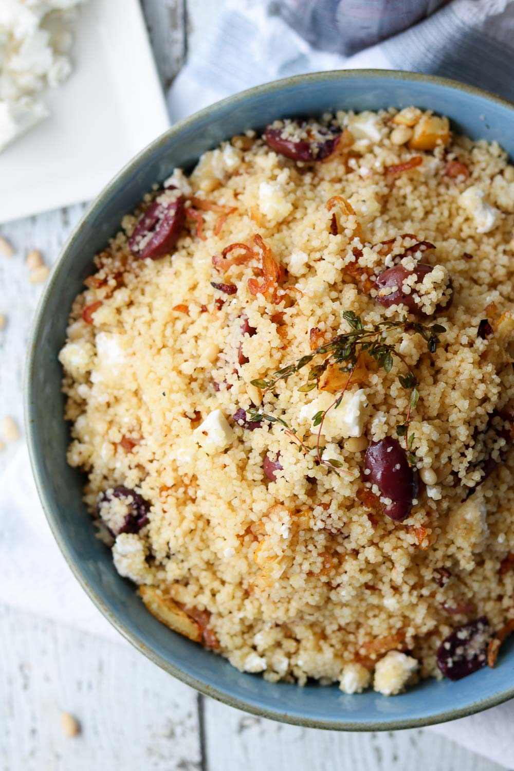 Lemon Thyme Couscous with Olives Claudia's Table