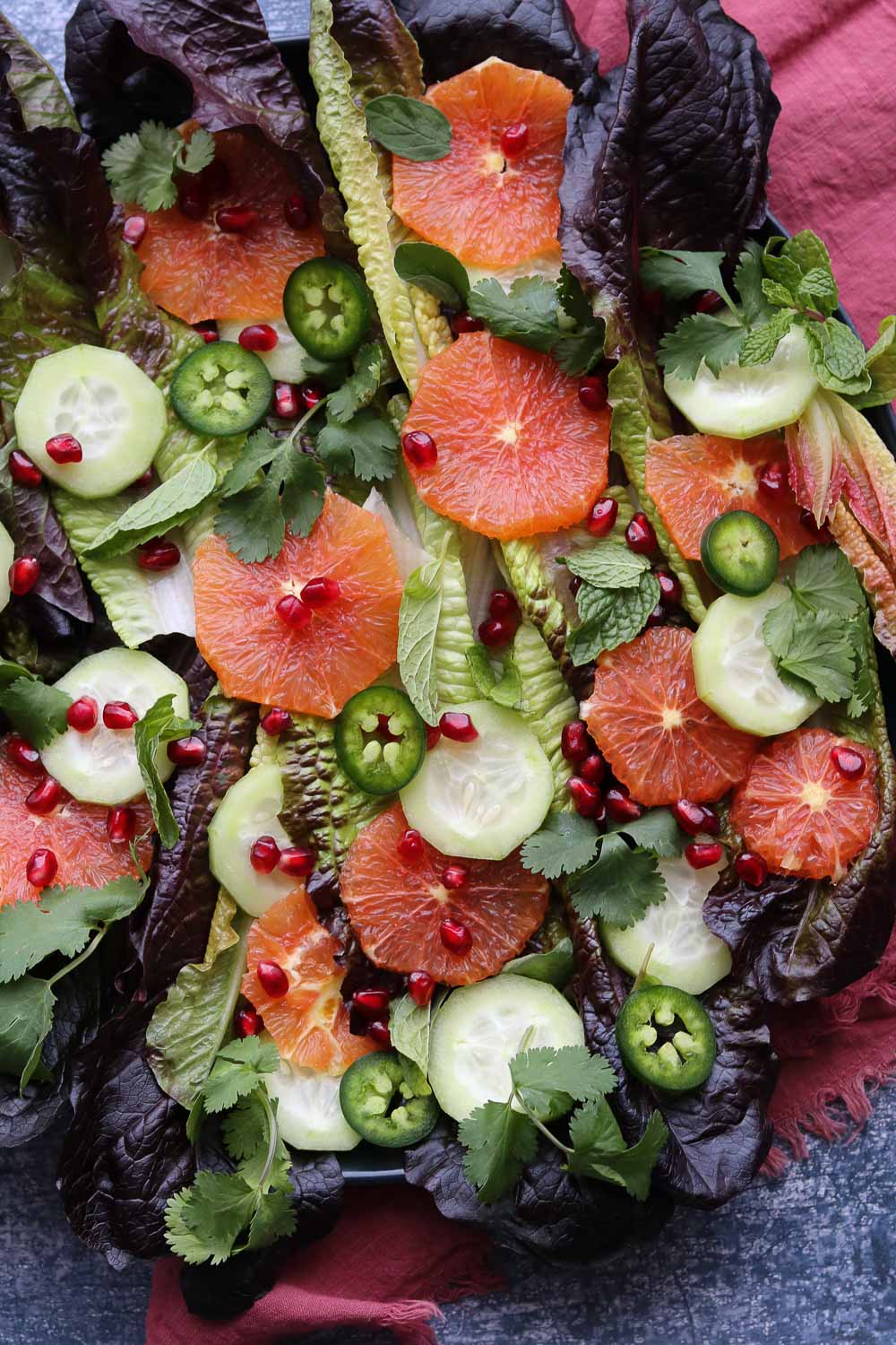 Winter Citrus Salad with Orange Honey Dressing