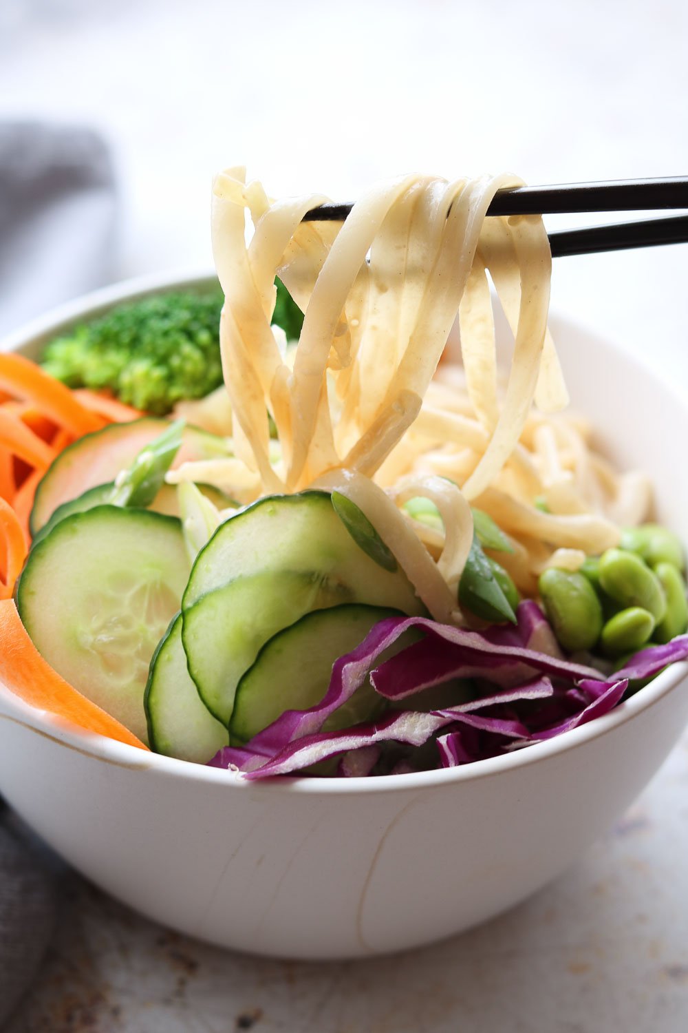 Creamy Sesame Rice Noodles Claudia's Table