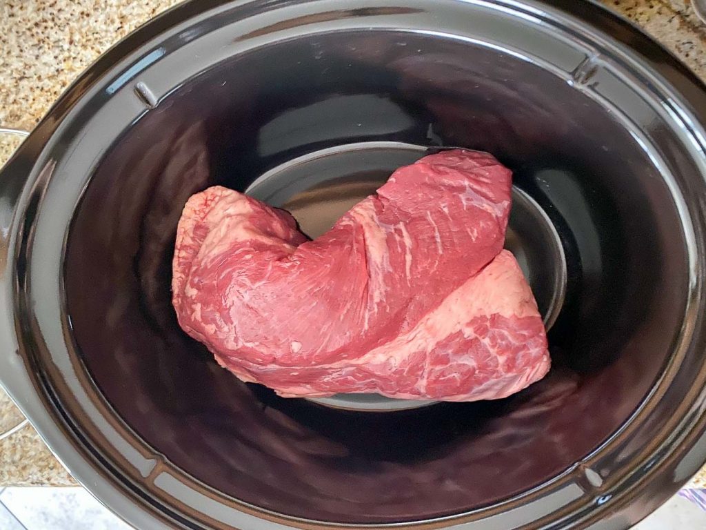 raw brisket in slow cooker without spices