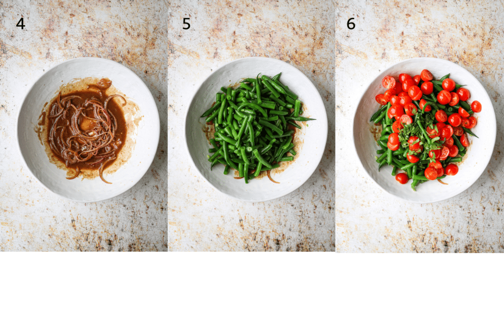 how to assemble the salad 