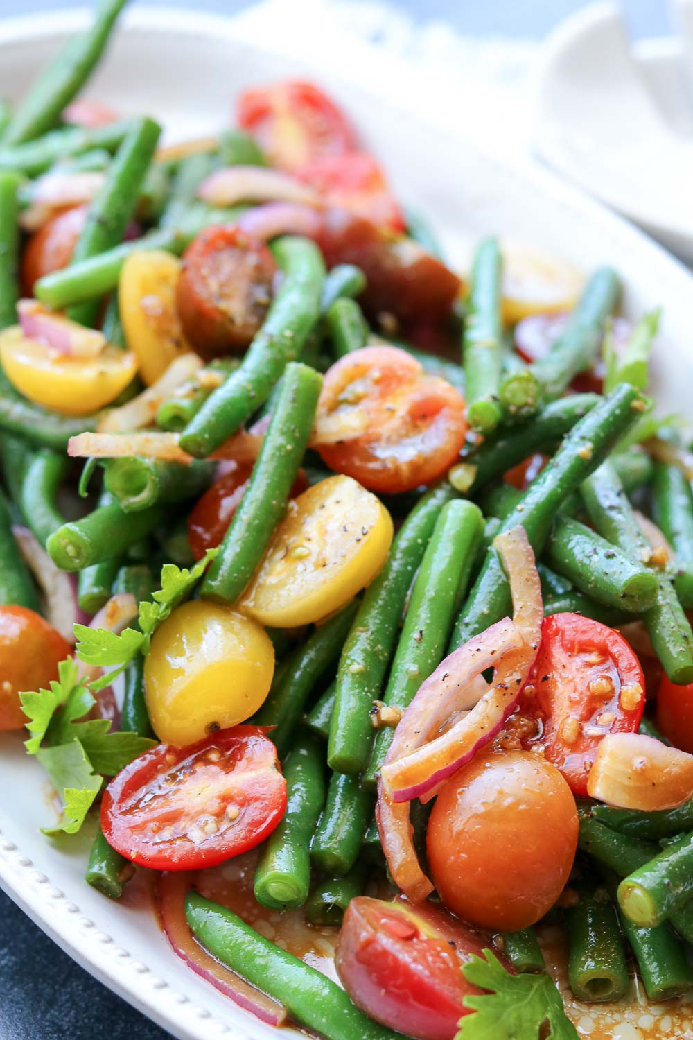 Simple Green Bean Tomato Salad – Claudia's Table