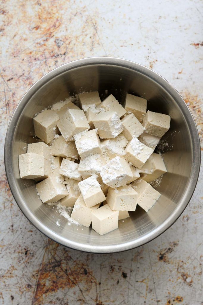 tofu with cornstarch