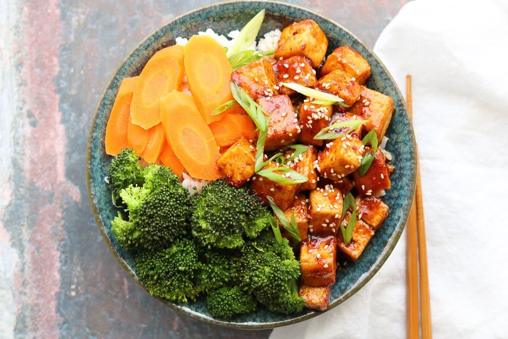 Spicy Korean Style Tofu Bowls