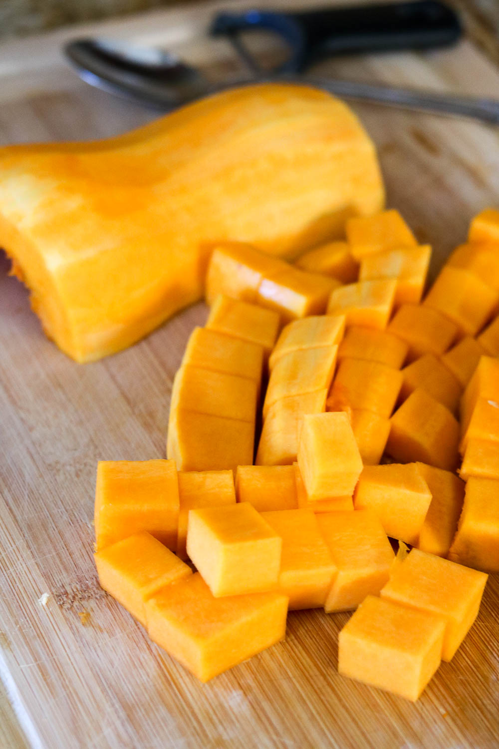 How to Peel, Cut and Roast Butternut Squash