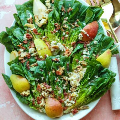 Little Gem Pear and Gorgonzola Salad