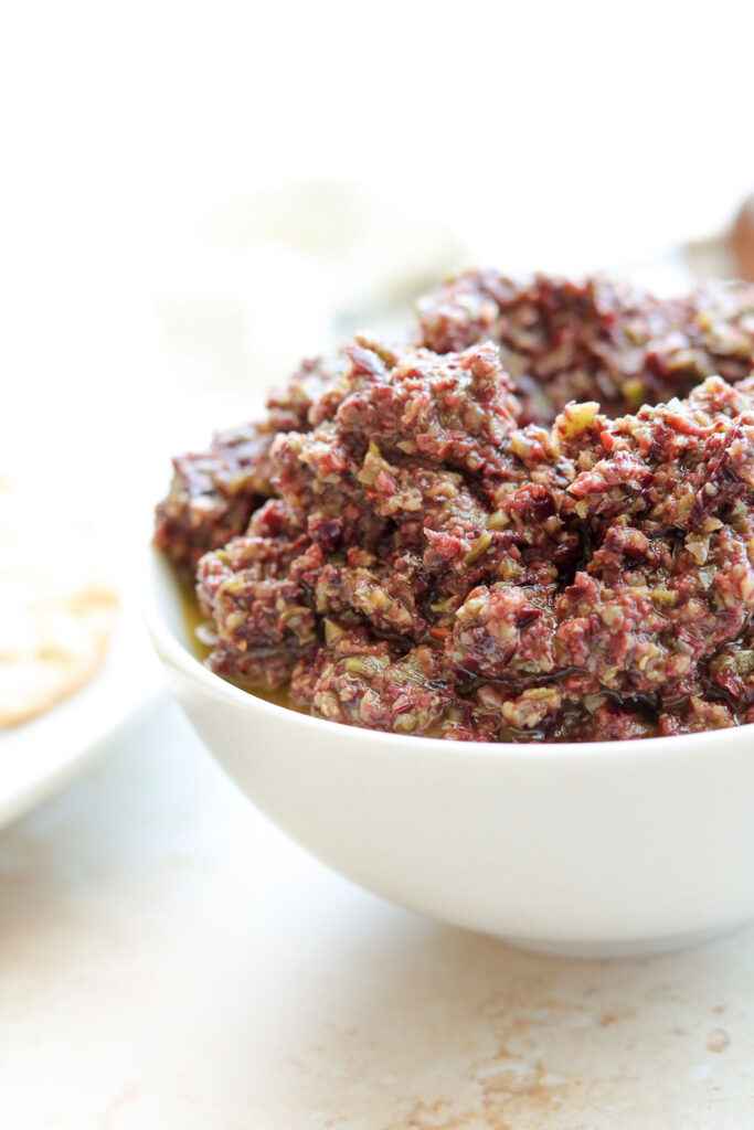 mixed olive tapenade - anchovy free