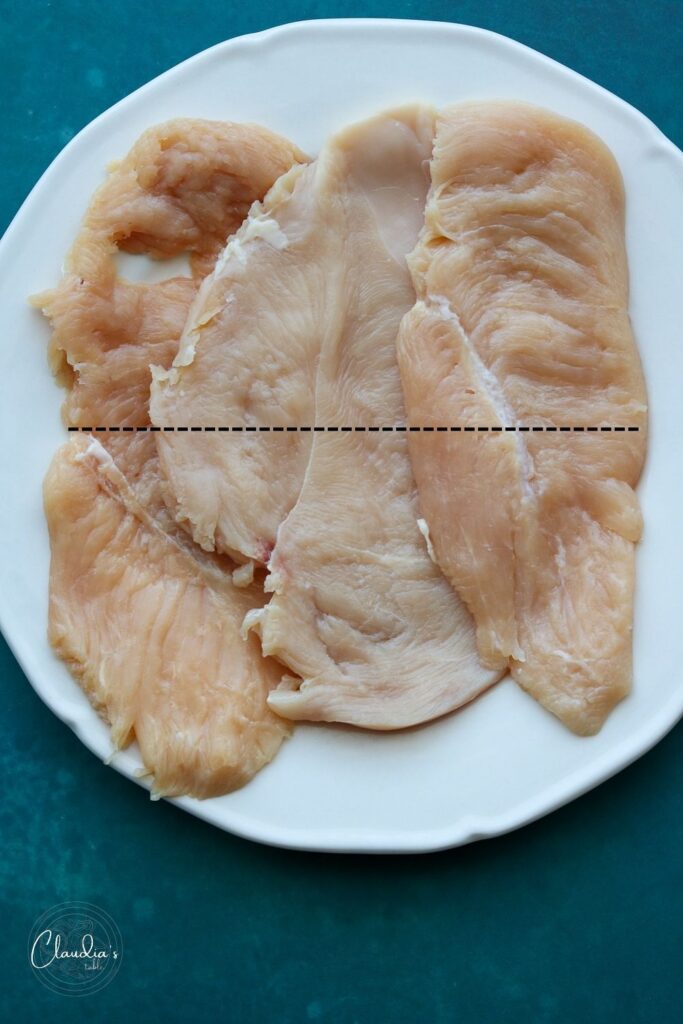 how to slice chicken cutlets 