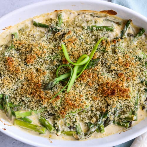 Baked Asparagus in Gruyère Cheese Sauce
