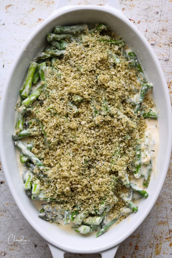 unbaked asparagus casserole 