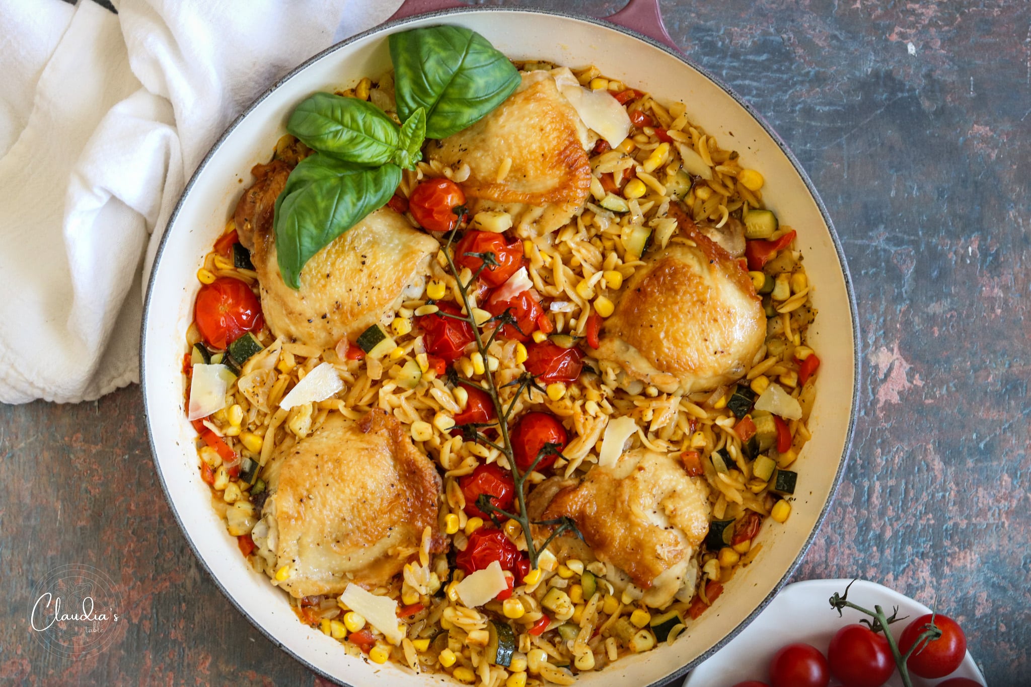 Chicken and Summer Vegetable Orzo