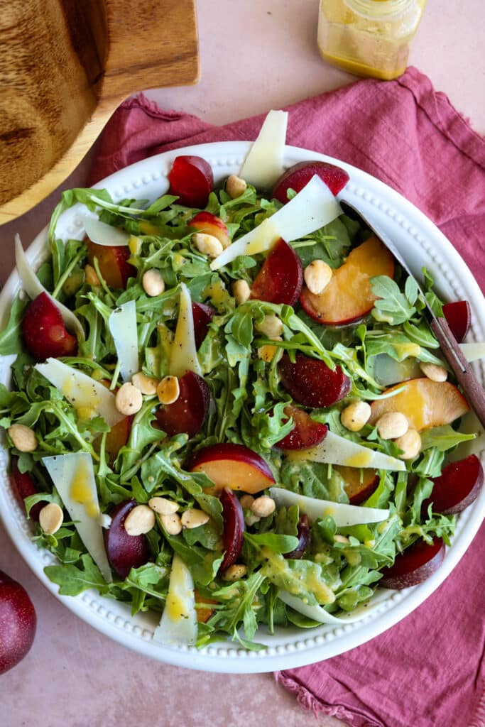 plum salad with manchego and marcona almonds 