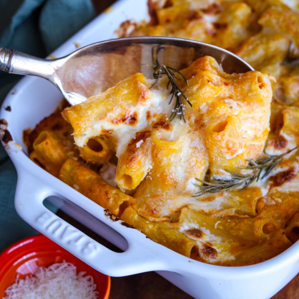 Rusmar Baked Rigatoni Baked Rigatoni with Pumpkin Cream Sauce – Claudia's Table