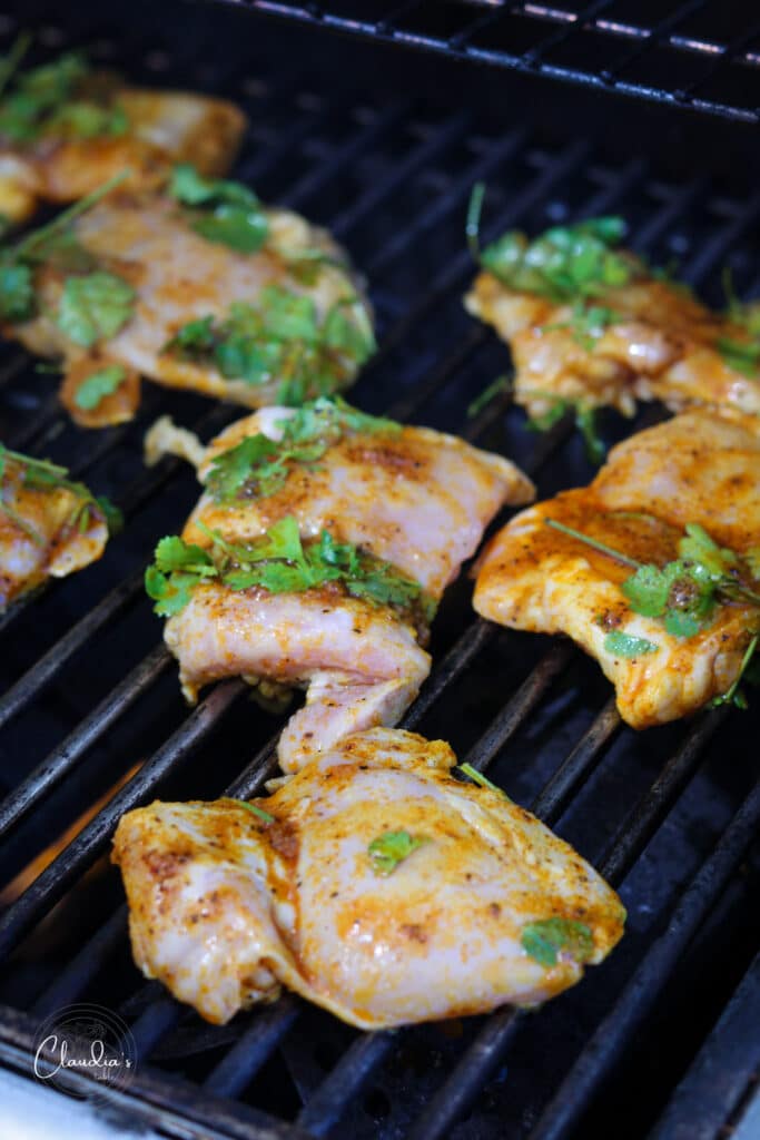 grilling chicken 