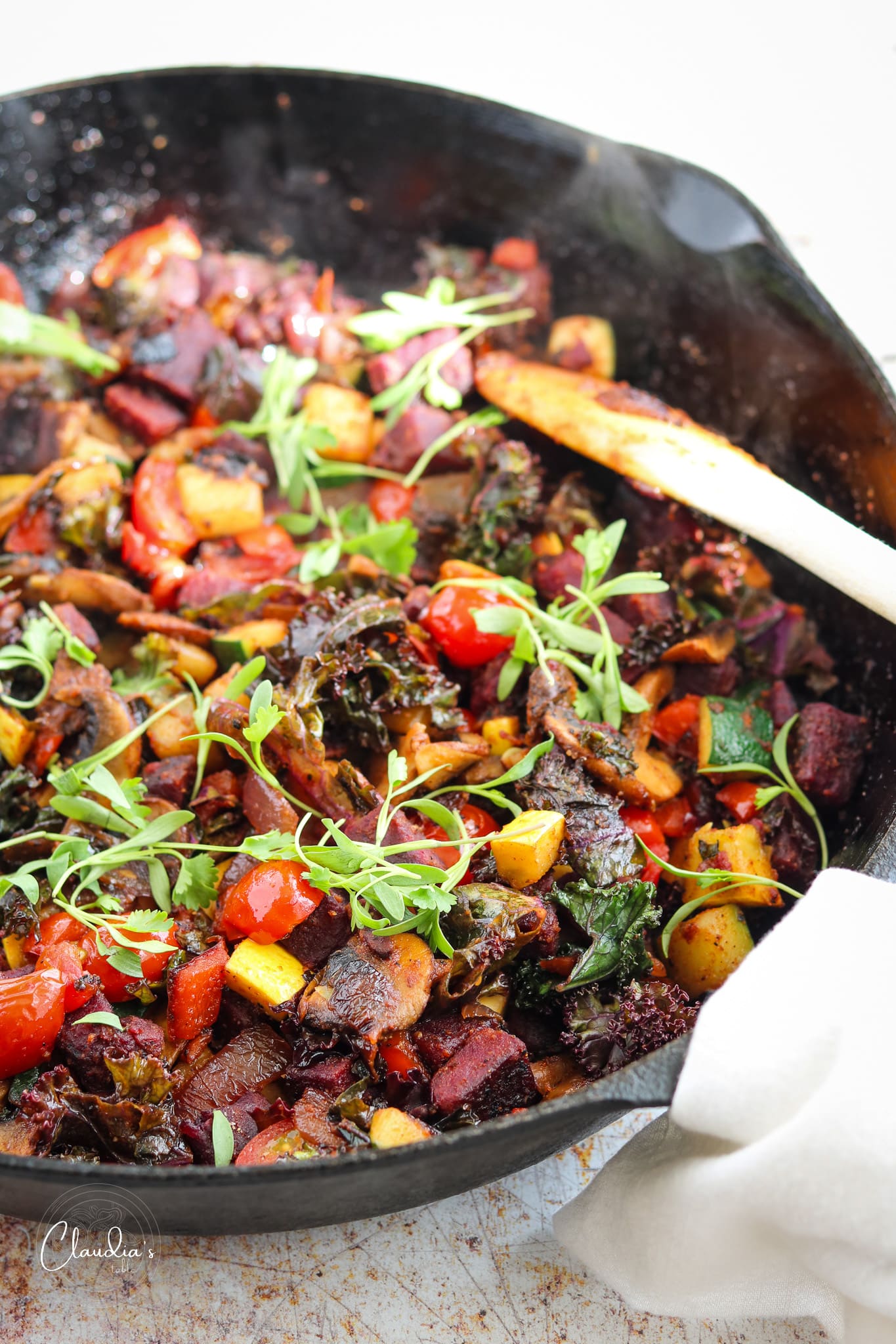 Vegetable Breakfast Hash with Sweet Potatoes – Claudia's Table