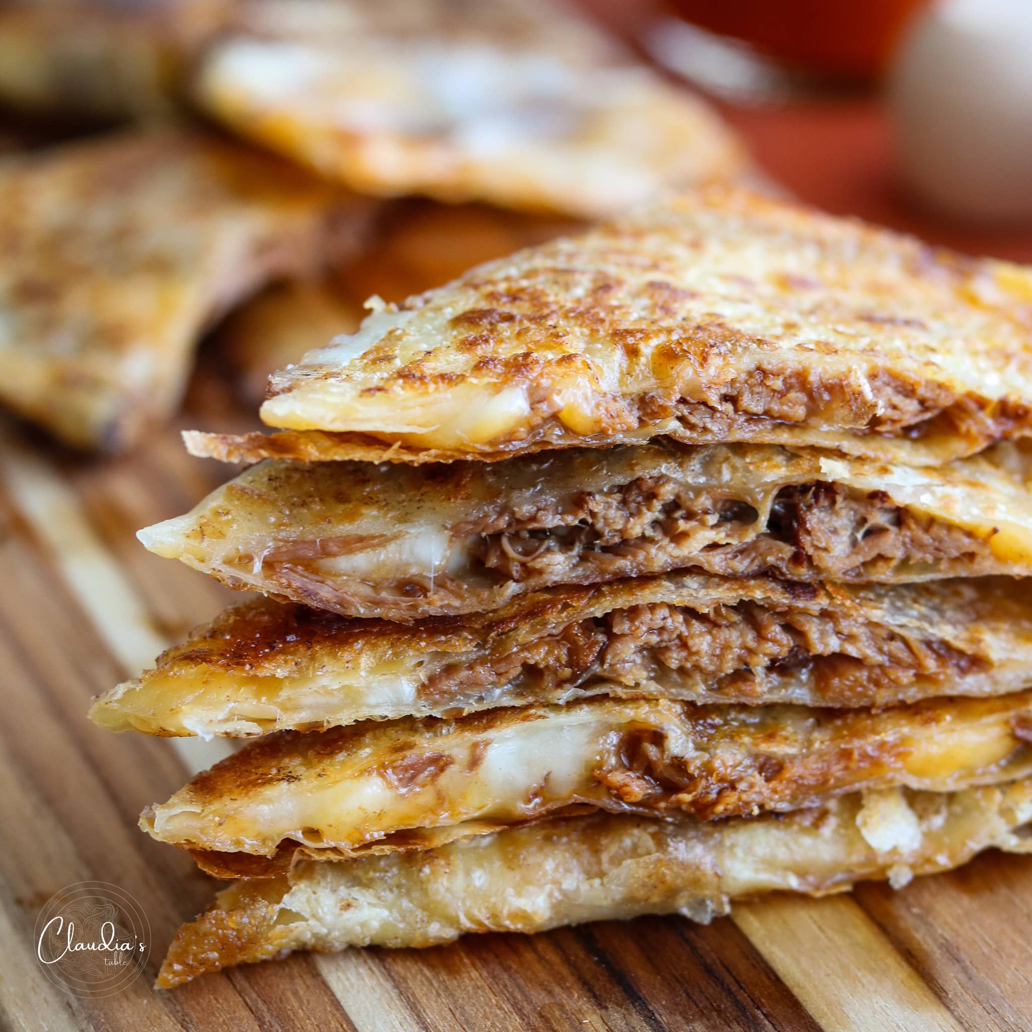 Leftover Brisket Quesadillas (quick, cheesy, and flavorful!) – Claudia
