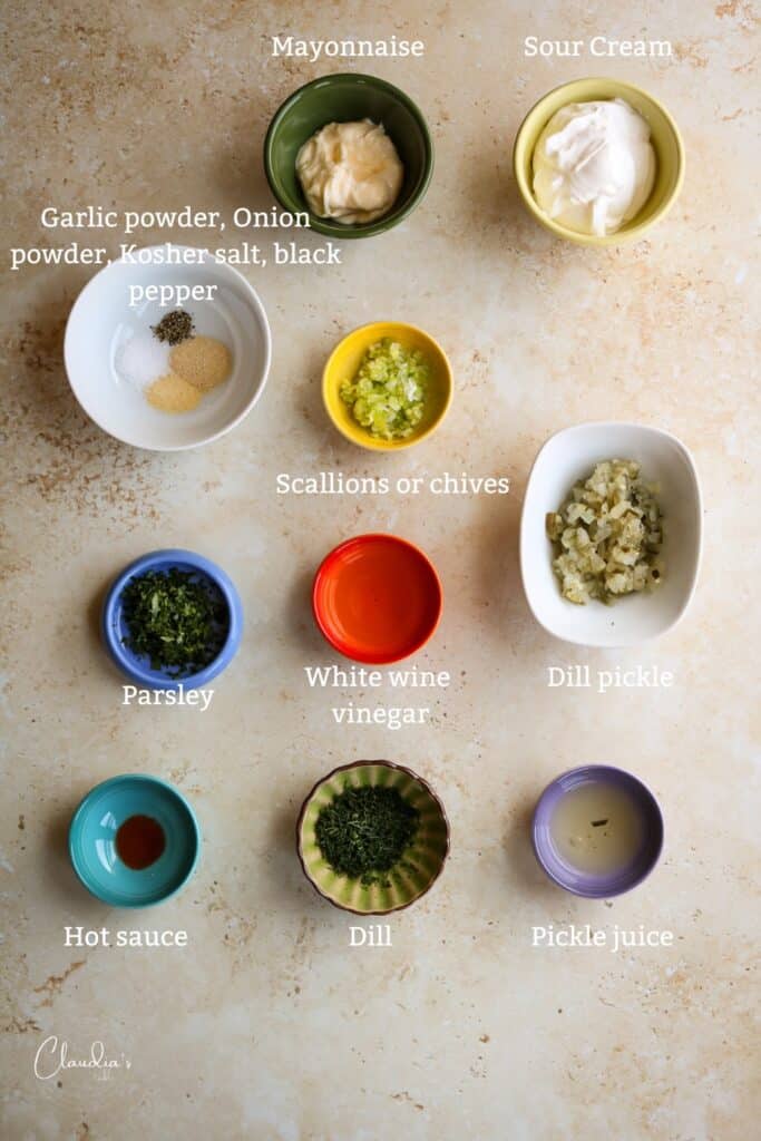 spicy dill pickle ranch dressing ingredients