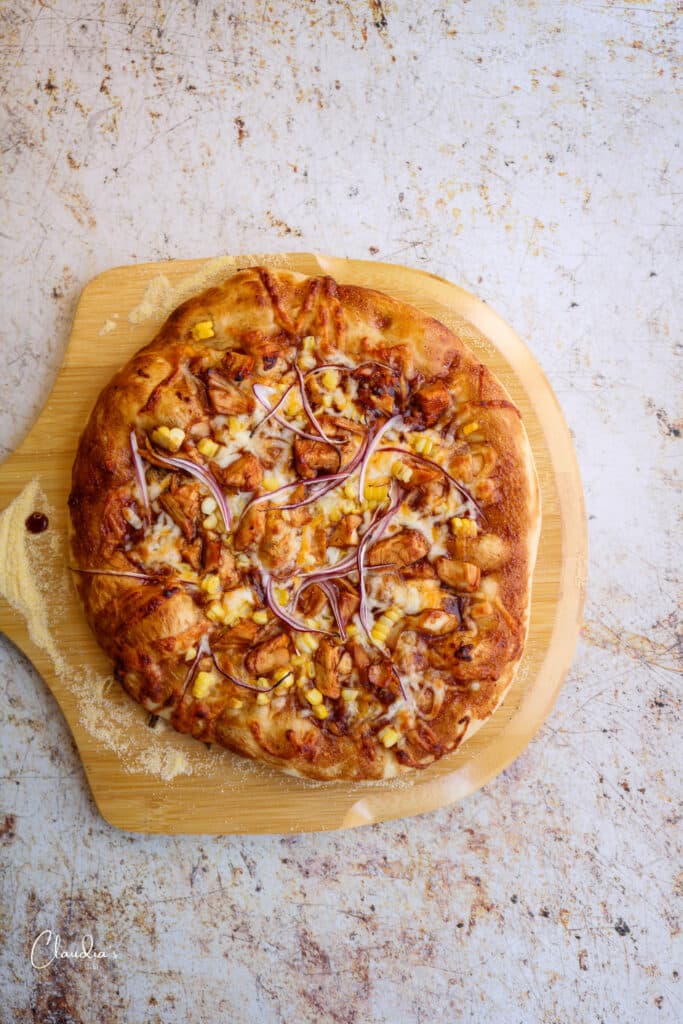Pizza after baking 